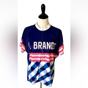 Womens Vomax Sz 4XL Cycling Jersey L Brands Pelotonia Back Pockets Full Zip